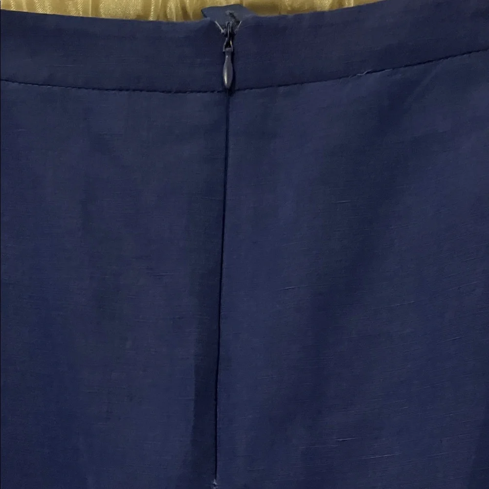 Armani Collezioni Royal Blue Pencil Silk Skirt